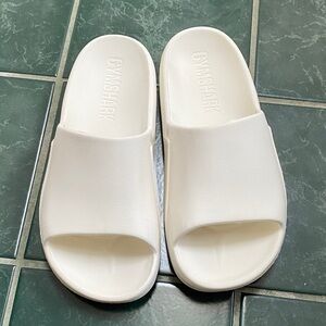 Gymshark Classic White Slides